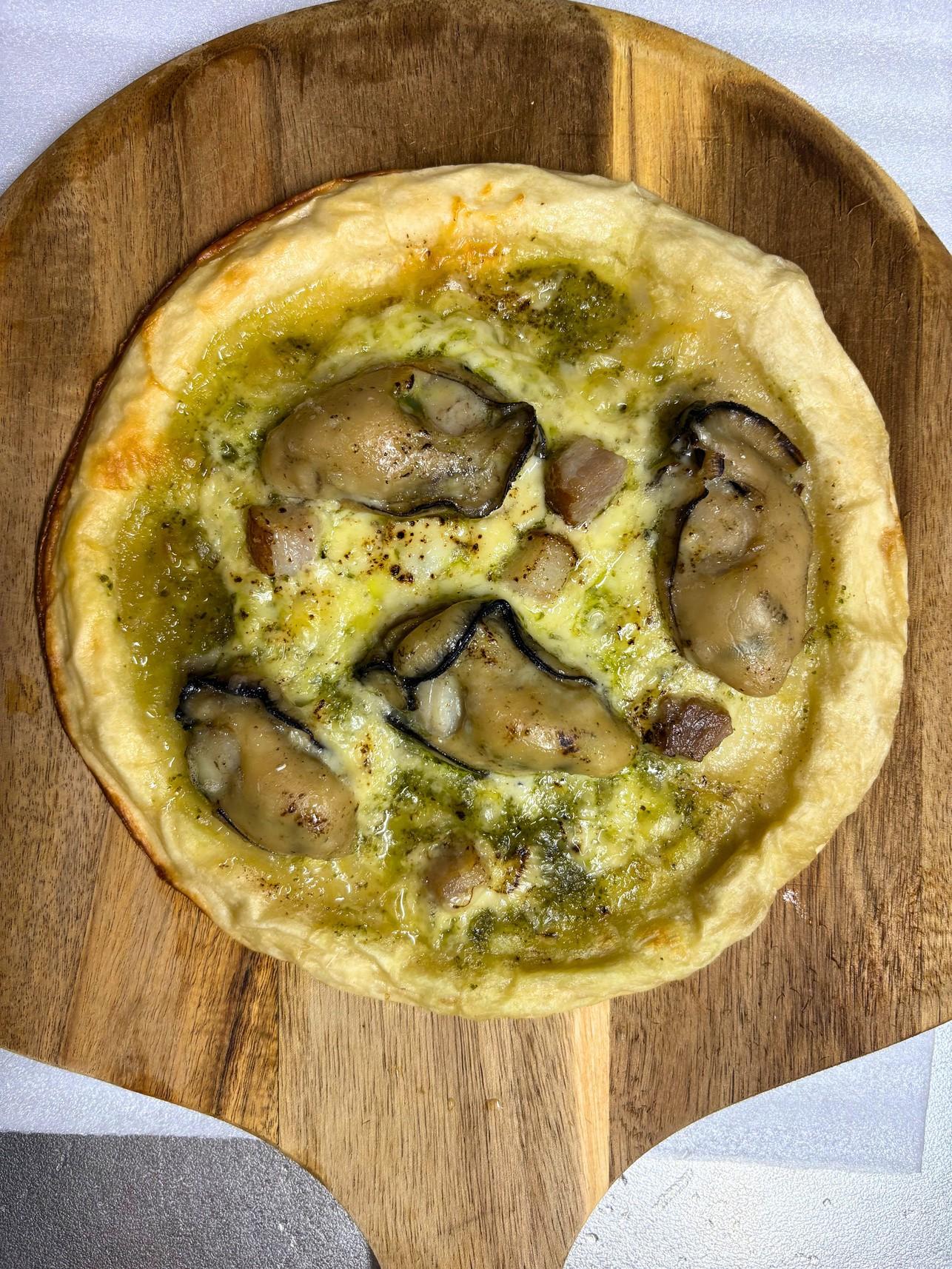 Baked Kitae Oyster Pizza