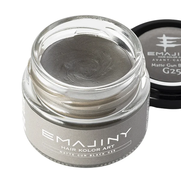 EMAJINY Matte Gun Black G25 Hair Color Wax — 36 g — Product photo 4