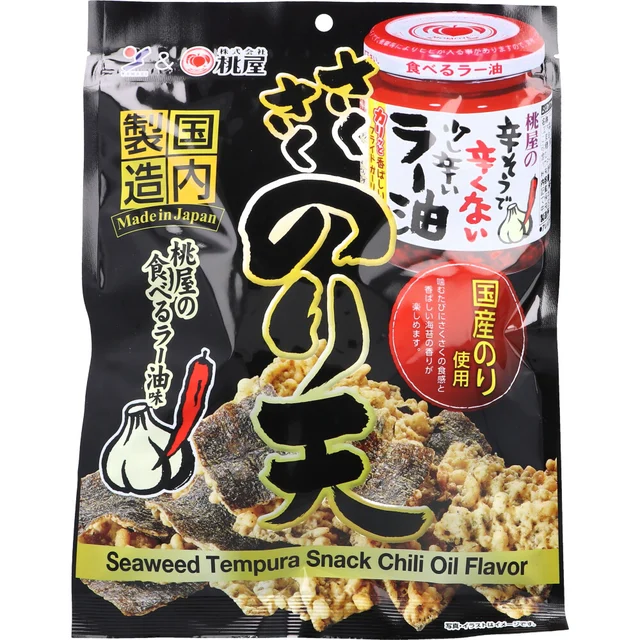 酥脆海苔天婦羅零食 桃屋食用辣油口味 65 g — 商品照片 1