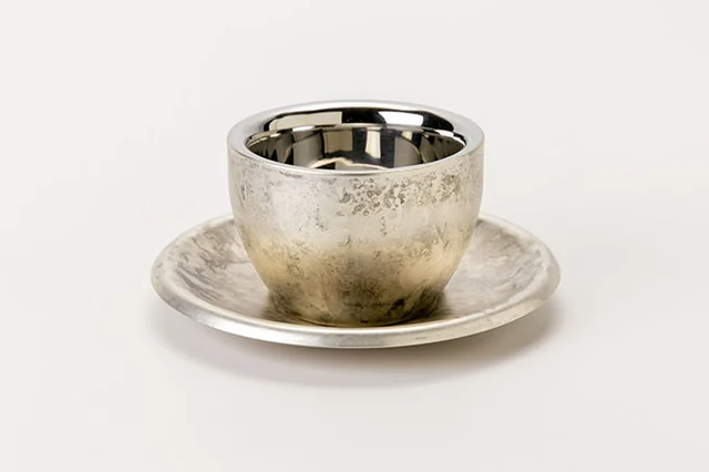 ORI-EN Double-Wall Latte Cup & Saucer — 180 mL — Product photo 3