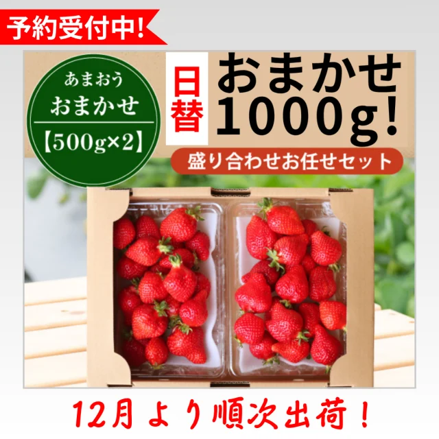 完熟甘王草莓 綜合尺寸1 kg — 商品照片 1