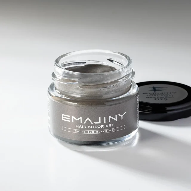 EMAJINY Matte Gun Black G25 Hair Color Wax — 36 g