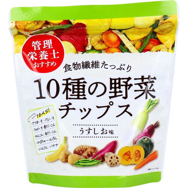 Ten-Vegetable Chips — Lightly Salted — 90 g — Product photo 1
