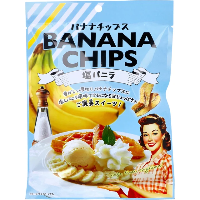 バナナチップス 塩バニラ 80g — 商品写真 1