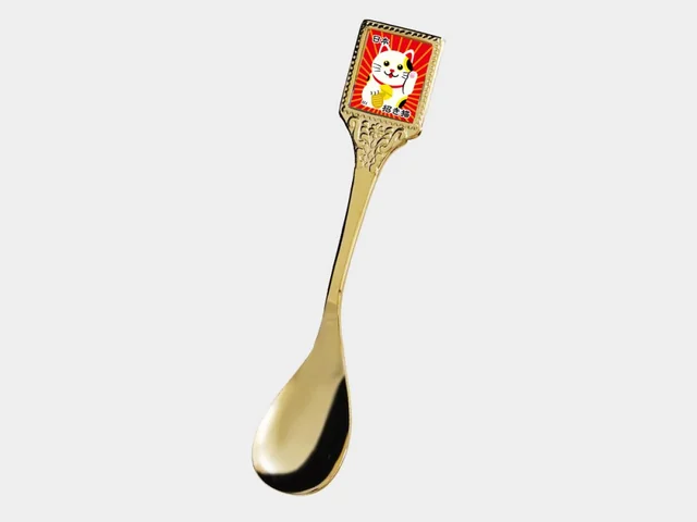 ARTiSAN 郵票造型匙 — 招財貓／129 mm — 商品照片 1