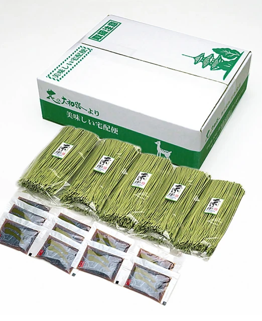 Cha Soba with Japanese Buckwheat Flour — BT-5 — Product photo 1